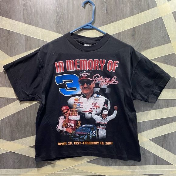 Nascar Other - Vintage NASCAR Dale Earnhardt Memorial T-shirt NWOT Sz Small